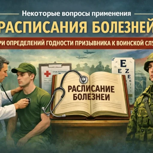 Некоторые вопросы применения расписания болезней при определении годности к службе